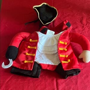 Pirate Dog Costume - Red and Black